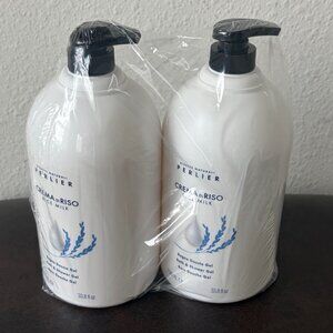 Perlier Rice Milk Cremo De Riso 1L 33.8 oz Bath and Shower Gel 2 Pack New Sealed